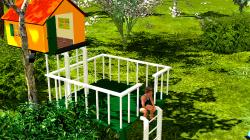  2 Baumh�user und spielende Kinder im EEP-Shop kaufen