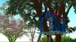  2 Baumh�user und spielende Kinder im EEP-Shop kaufen