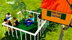 2 Baumh�user und spielende Kinder im EEP-Shop kaufen Bild 6