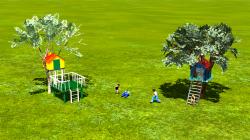 2 Baumh�user und spielende Kinder im EEP-Shop kaufen Bild 6