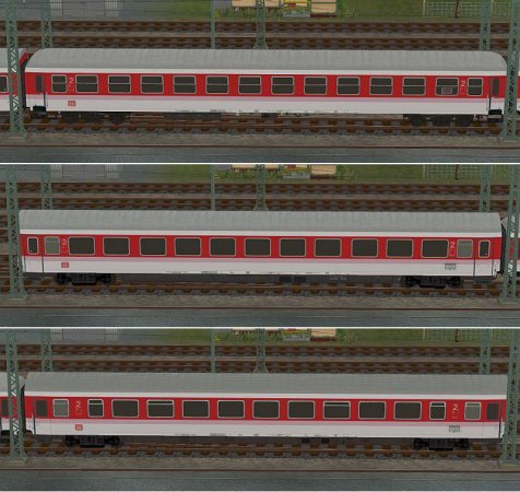 DB IC-Wagen rosarot Set 4_2. Kl-Varianten (GH2468 )
