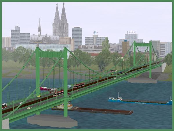 Die Mülheimerbrücke in Köln (LW1403 )
