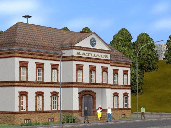 Rathaus Nettetal und Realschule Wiesental (MM1408 )