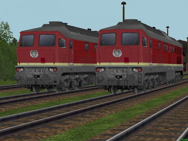 Diesellokomotiven 130 101 und 130 102 der DR (MP1444 )