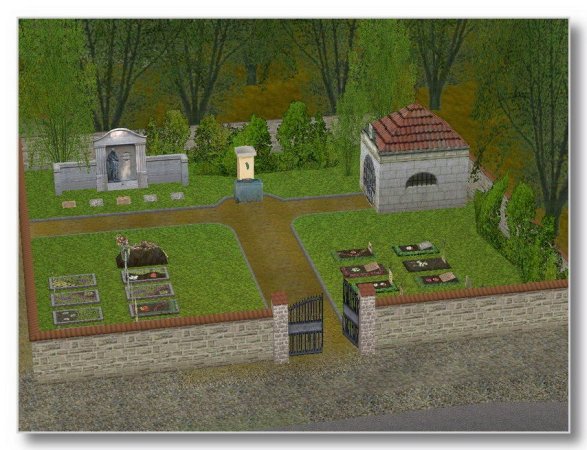 Kleiner Dorffriedhof als Bausatz (MR1429 )