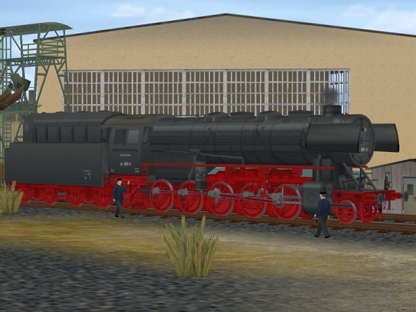 Kohlestaub-Dampflokomotive BR 44 9991-9 der DR Epoche IIIa-b (RL2410 )