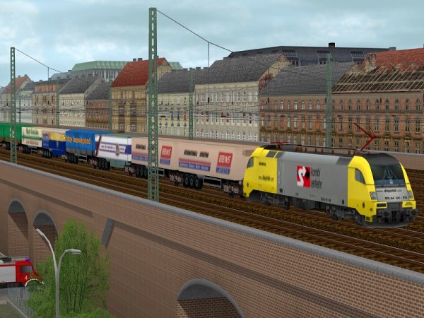 Güterzuggarnitur Kombi-Verkehr mit Sattelaufliegern (SB1509 )