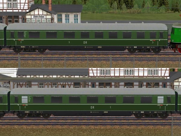 F-Zug der DR, Schürzenwagen-Set (SK2426 )