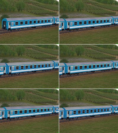 Reisezugwagen Ungarische Staatsbahn ab Epoche V Set 1 (SK2616 )