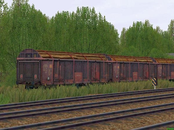 4-achsige offene Güterwagen europäischer Bahnen Set 4 (SK2628 )