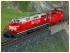 US Diesellokomotive EMD SD40 Chicago, Burlington and Quincy und Caboose (1)