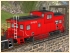 US Diesellokomotive EMD SD40 Chicago, Burlington and Quincy und Caboose (4)