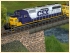 US Diesellokomotive EMD SD40 CSX und Caboose (2)