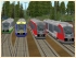 Sparset Triebwagen des Desiro mit OBB5022, DB 642, Vogtlandbahn VT01 und Connex VT611 (1)