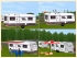 Freizeit-Set 1, Pkw-Kombi mit Wohnwagen und Zelten (1)