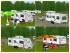 Freizeit-Set 1, Pkw-Kombi mit Wohnwagen und Zelten (2)