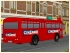 Bahnbus mit unterschiedlicher Beschilderung und Werbung (3)