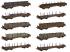 Flachwagen-Set Rmms664 der DB und DBAG (1)