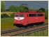 Elektrische G�terzuglokomotive BR 140 der DB in orientroter Farbgebung Epoche IV (4)
