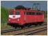 Elektrische G�terzuglokomotive BR 140 der DBAG in orientroter Farbgebung Epoche V (2)