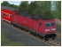 BR 143 in orientroter Farbgebung der DBAG in Epoche V (2)
