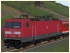 BR 143 in orientroter Farbgebung der DBAG in Epoche V (3)