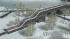 Fu�g�ngerbr�cke mit gemauertem Gel�nder, Winterversion (1)