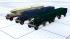 Lkw �30er Jahre� | Typ C | KOFFER in den Farben Beige, Blau und Gr�n jeweils mit Anh�nger (1)
