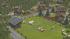 Landschaft 2, 20 x 20 m Diorama, 2 einfache Steinh�user, mit Holzz�unen (2)