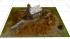 Landschaft 4, Diorama mit Kapelle, Kreuz und Bank (4)