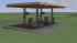 Shell-Tankstelle als Stra�enobjekt mit Zubeh�r f�r einspurige Stra�en ab EEP 13.2 (1)