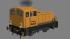 Diesellokomotive DR-V15 orange mit Warnbalken (2)