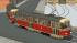 Strassenbahn Tatra T4D und B4D Normalspur Rot-Beige (3)