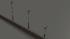 Hauptsignalset (1 fl�gelig) mit Negativfl�gel und Mastanstrich in 3 H�hen (1)
