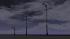 Hauptsignalset (1 fl�gelig) mit Negativfl�gel und Mastanstrich in 3 H�hen (4)