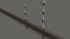 Hauptsignalset (3 fl�gelig) mit Negativfl�gel und Mastanstrich, in 2 H�hen (2)