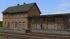 Bahnhof und Dienstgeb�ude aus Backstein (1)