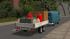 2 achsiger Anh�nger, beladen mit Ballonteilen (2)