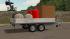 2 achsiger Anh�nger, beladen mit Ballonteilen (4)