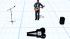 Animierter Strassenmusiker mit Gitarre, Mikro, Box, Gitarrenkoffer und Sound (2)