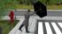 Animierte M�nner im Trenchcoat mit und ohne Schirm (2)