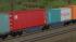 Zweiteilige Containertragwagen Typ Sggrs 757 AAE blau (2)
