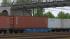 Vierachsiger Containertragwagen Sgnss CD Cargo blau (3)