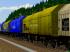 Umbaug�terwagen-Set mit Teleskophauben vom Typ Simms31 der PKP-Cargo (1)