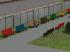 Parkb�nke- und Brunnen-Set (4)
