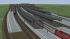 Bahnsteigdach mit seitlichen Glasscheiben (1)