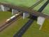 Zweigleisige Eisenbahnbr�cke (Stahltrog) als Baukasten (1)