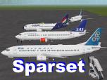 Sparset - Boeing 737 europäischer Fluggesellschaften