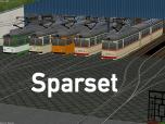 Sparset - Gelenk-Straßenbahn MVV505, MVV506, MVV5501, VBL126 und VBL150