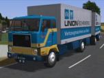 Volvo F88 + Anhnger mit Kofferaufbau -Union Boh...